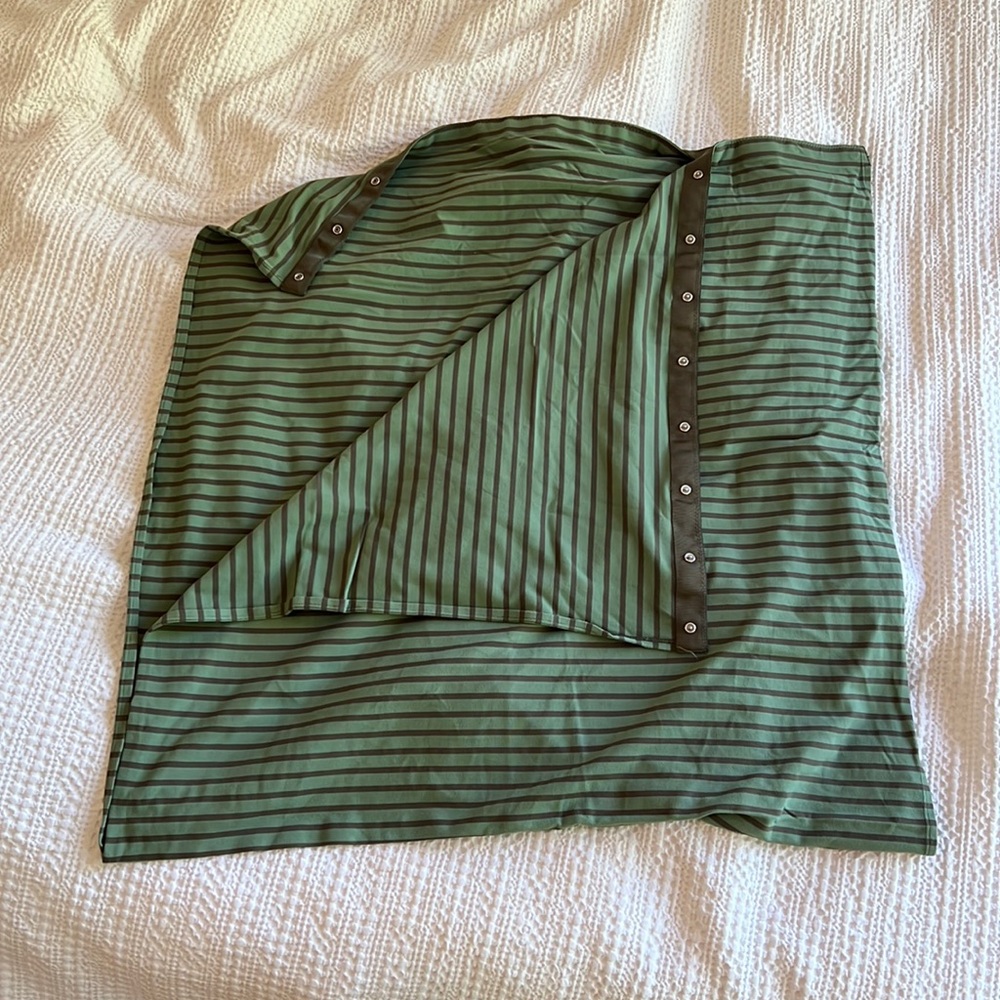 Lululemon scarf/wrap. Green and brown stripe: